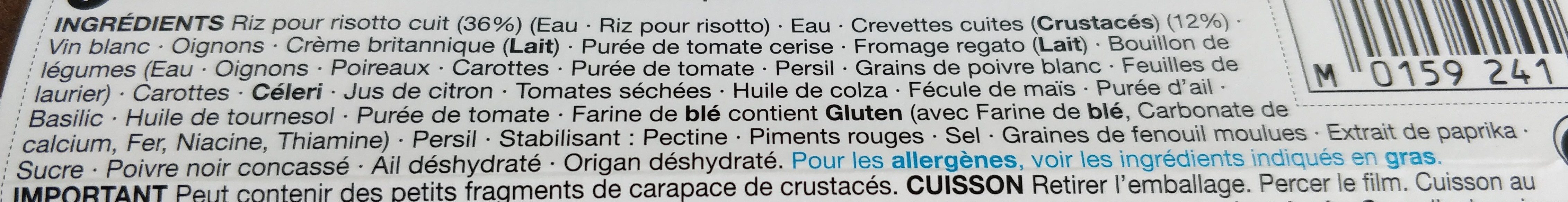 Risotto Aux Crevettes - Ingredients - fr