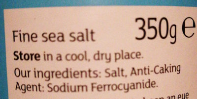 Fine sea salt - Ingrédients