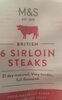 Beef Sirloin Steaks - Product