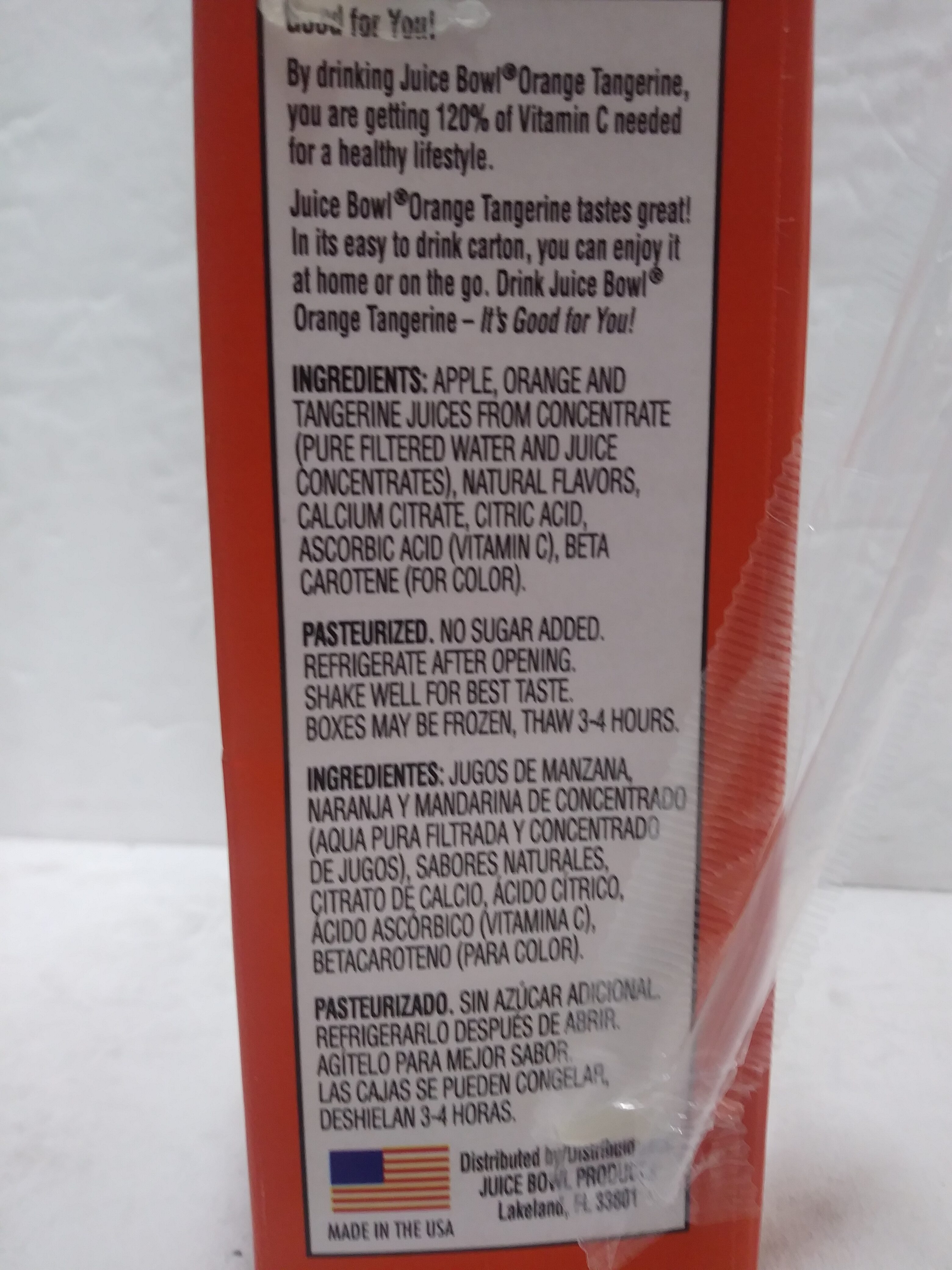 Orange tangerine - Ingredients
