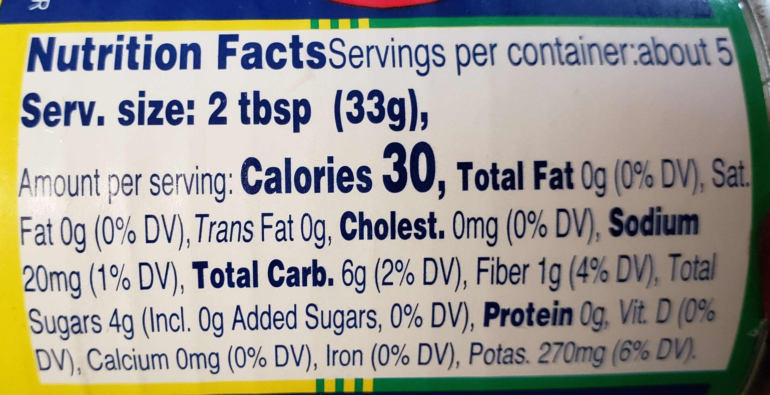 pagliacci - Nutrition facts