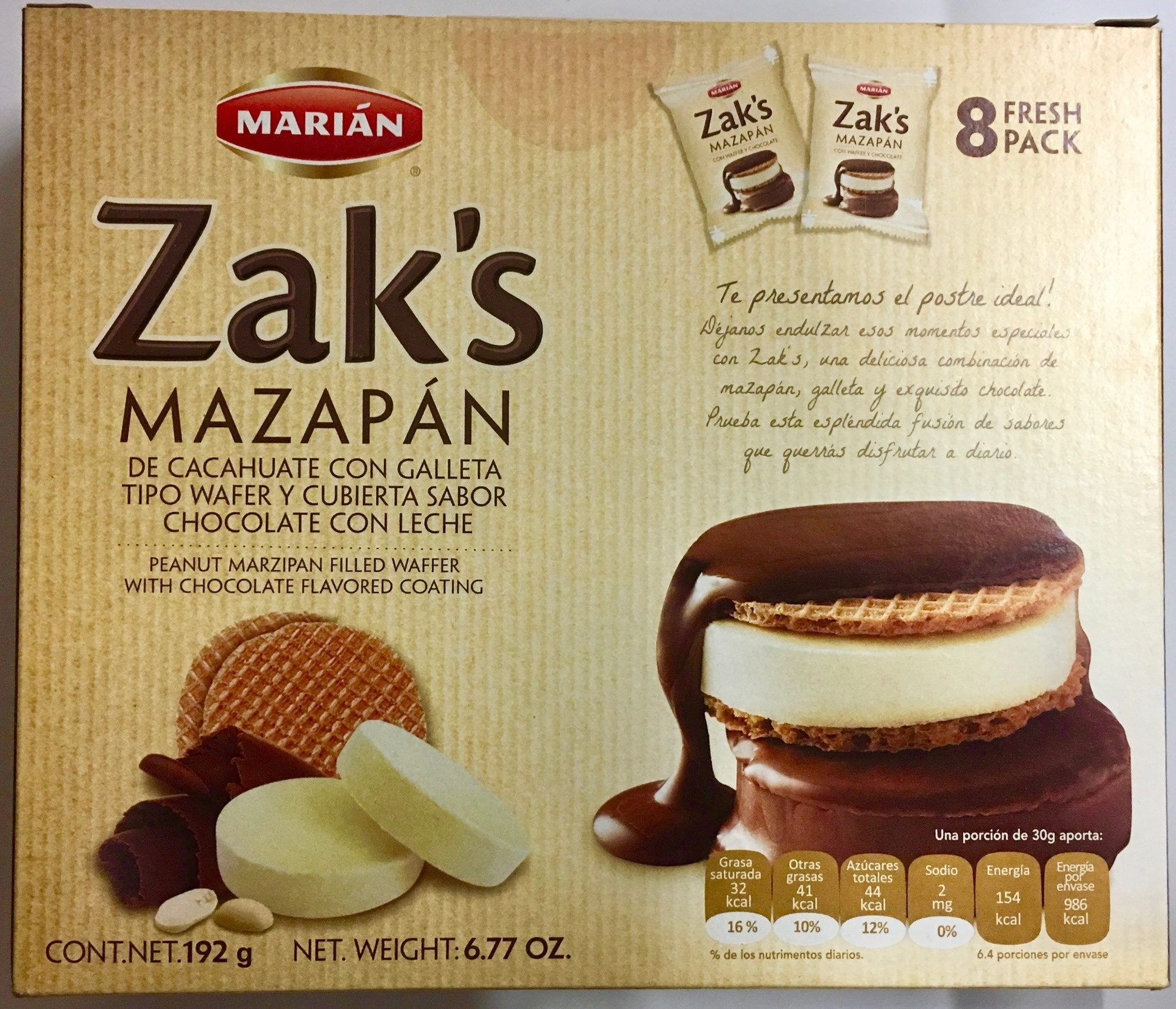 Zaks Mazapán - Producto