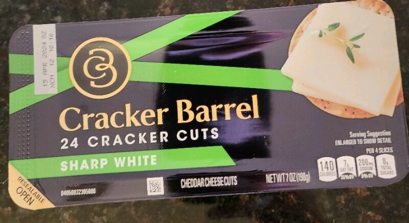 Sharp White Cheddar Cheese Cuts - Product