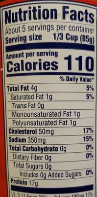 Pink salmon - Nutrition facts