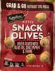 Select pitted snack green olives with olive oil - Product