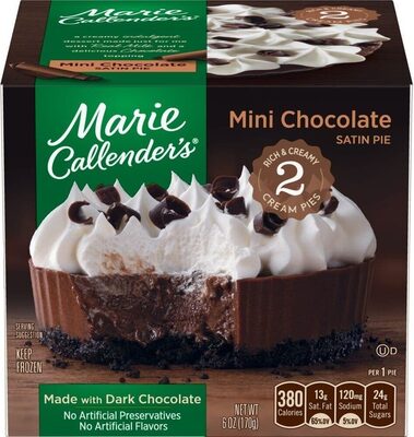 Mini chocolate satin pies - Product
