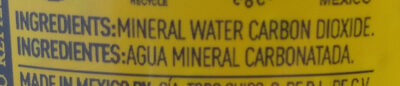 Agua Mineral - Zutaten - es