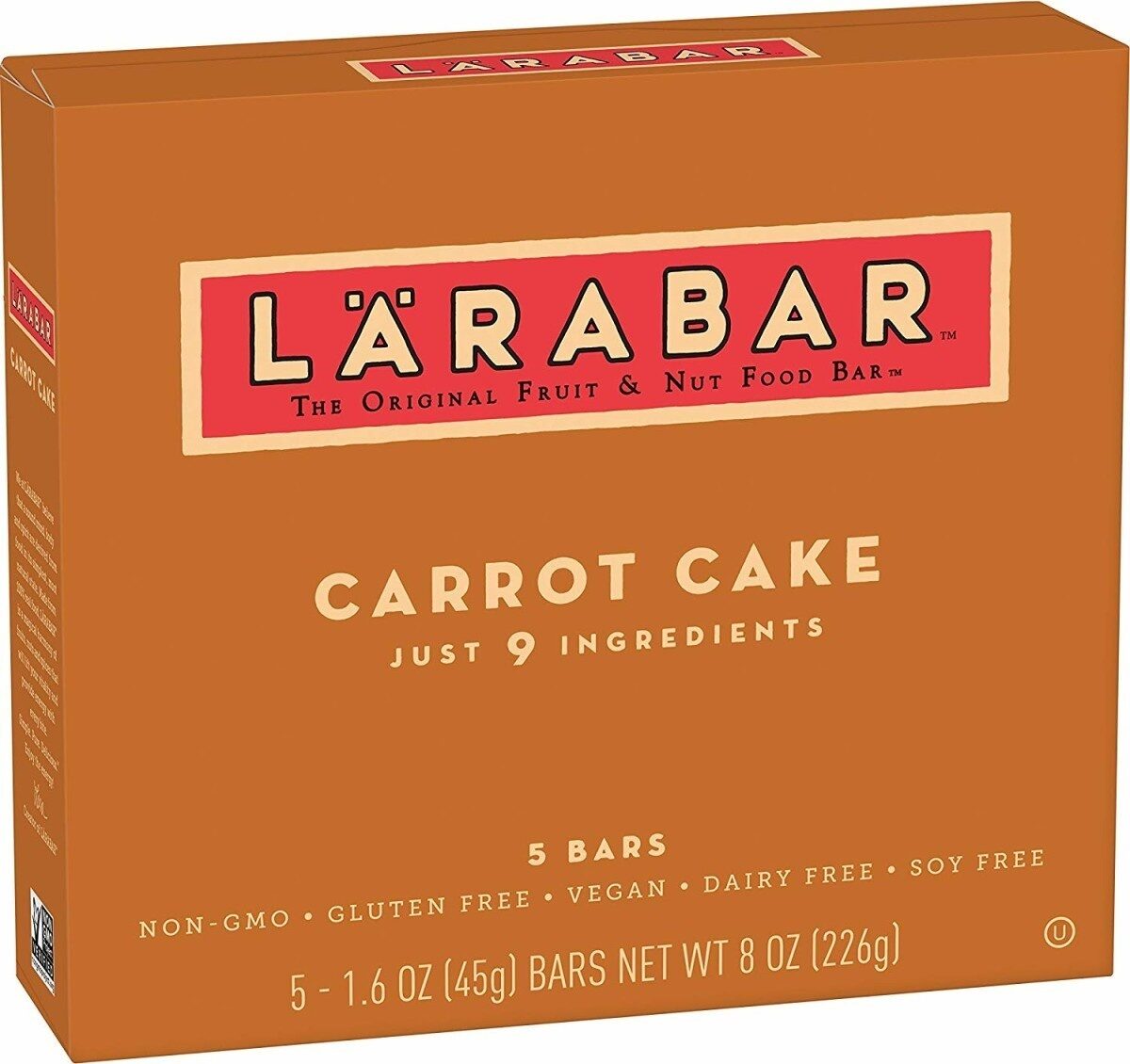 Larabar fruit nut bar carrot cake gluten free - Product