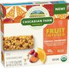 Organic orange cranberry fruit infused chewy granola bars - Product
