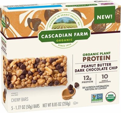 Organic peanut butter chocolate chip protein bars - Product
