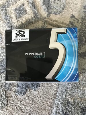 Wrigley's peppermint cobalt sugarfree gum