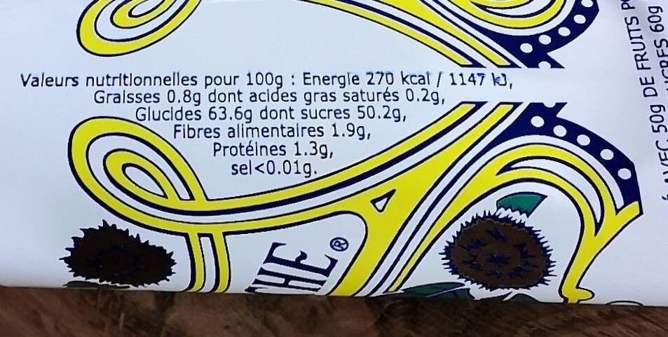 Crème de marrons de l'Ardèche - Nutrition facts - fr