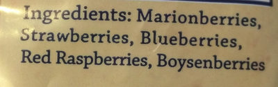 Oregon Berry Blend - Ingredients