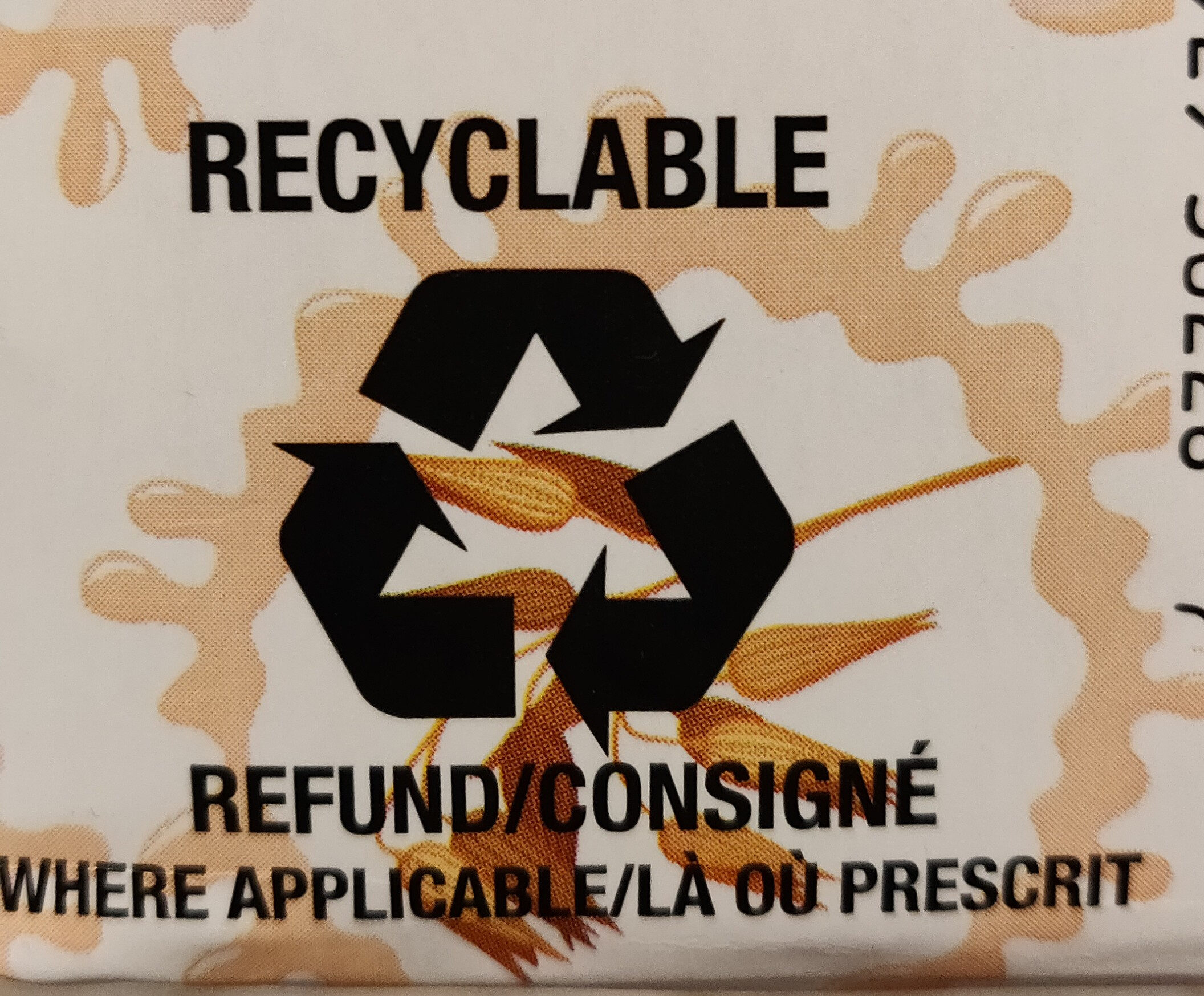 Oat non-dairy beverage - Recycling instructions and/or packaging information