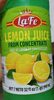 Lemon juice - Producto