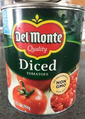 Del monte, diced tomatoes - Product
