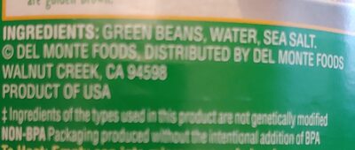 Fresh cut green beans - Ingredients