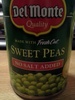 Sweet Peas (no Salt added) - Producto