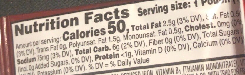 Cheez it - Nutrition facts