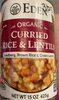 Curried rice and lentils - Product