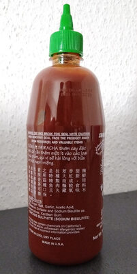 Sriracha-Sauce - Wiederverwertungsanweisungen und/oder Verpackungsinformationen