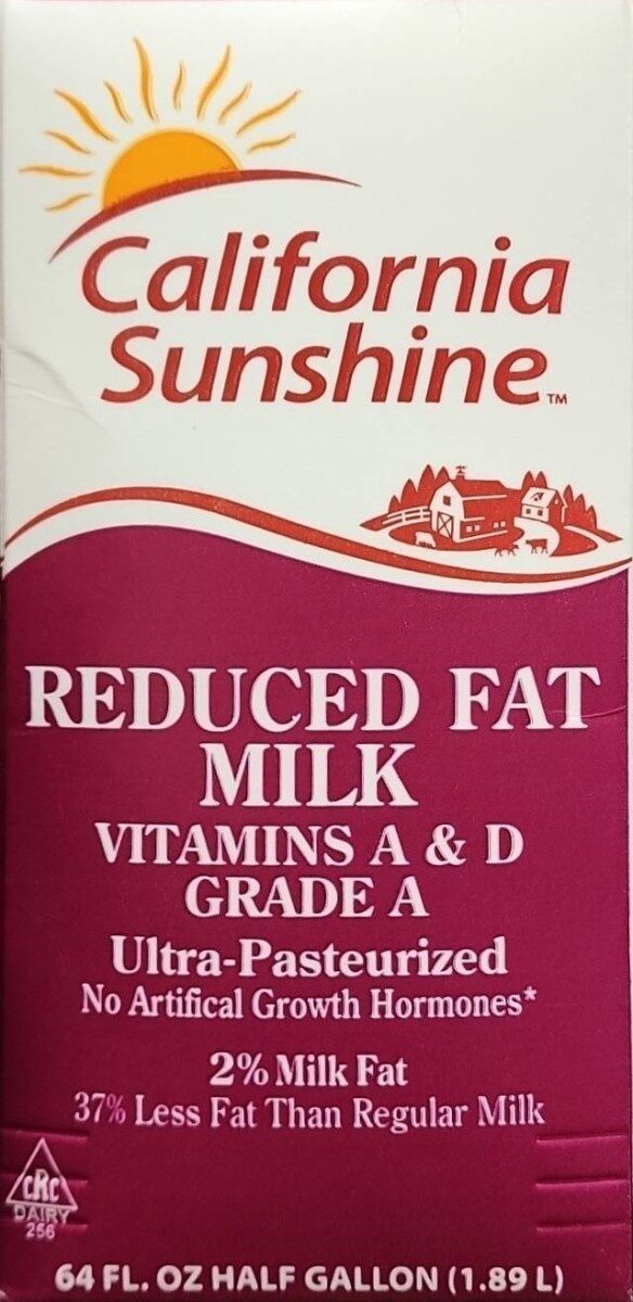 2 percent reduced fat milk - Produit - th