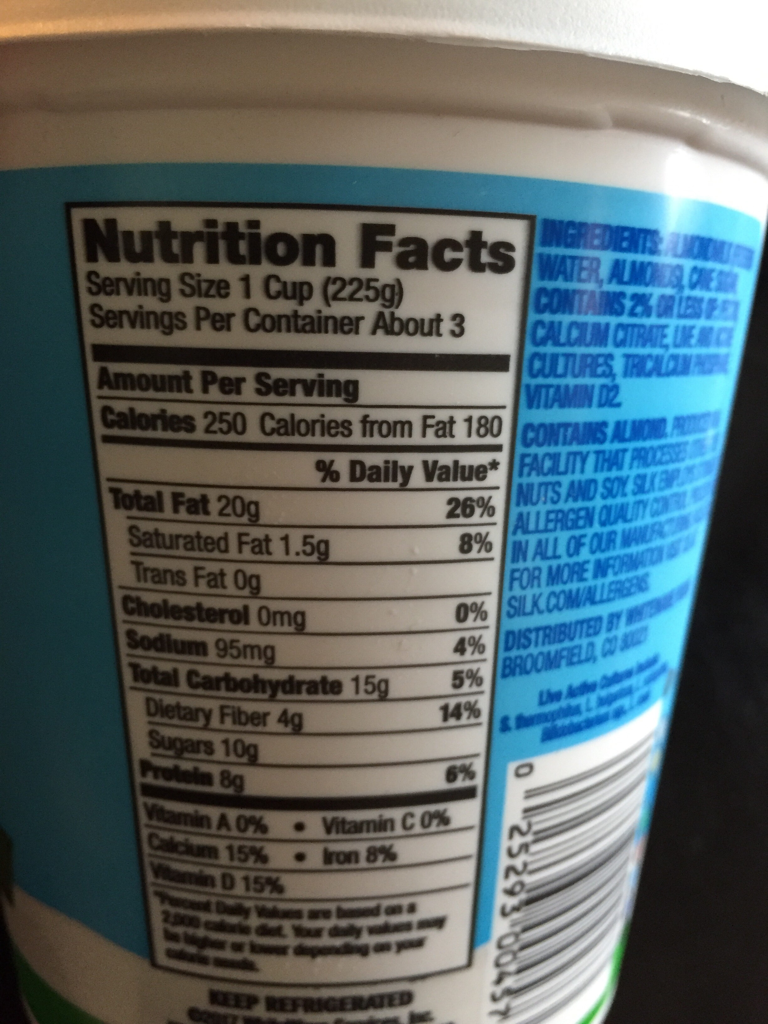 Almondmilk - Nutrition facts