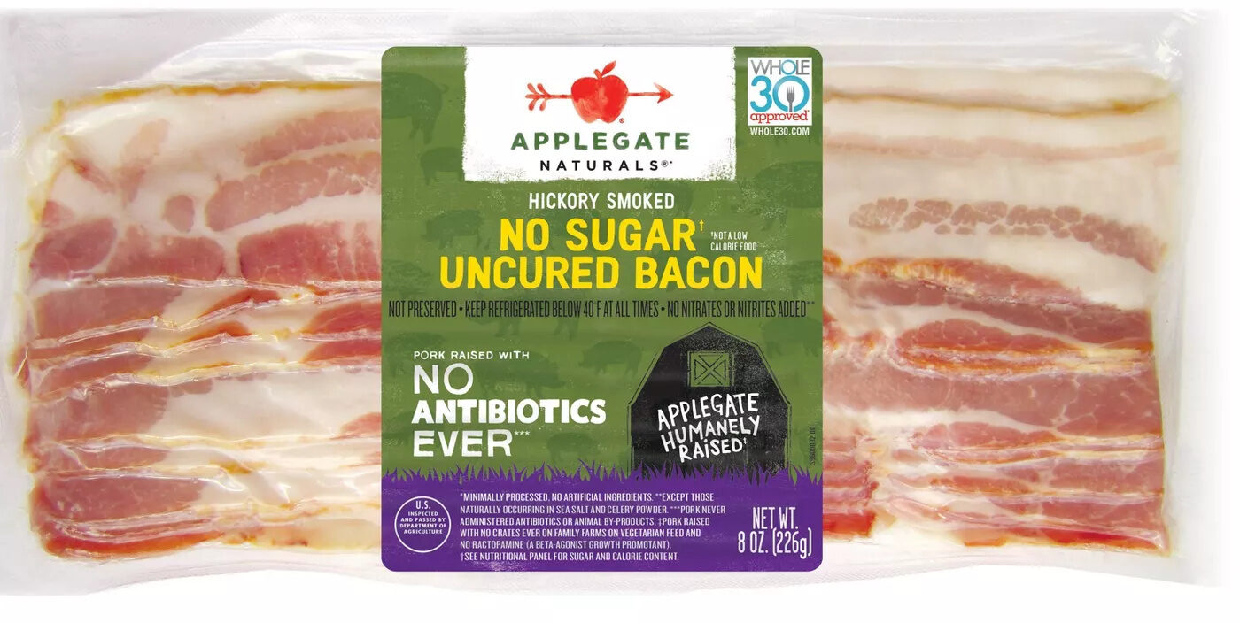 Hickory Smoked No Sugar Uncured Bacon - Product