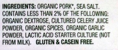 Uncured genoa salami - Ingredientes - en