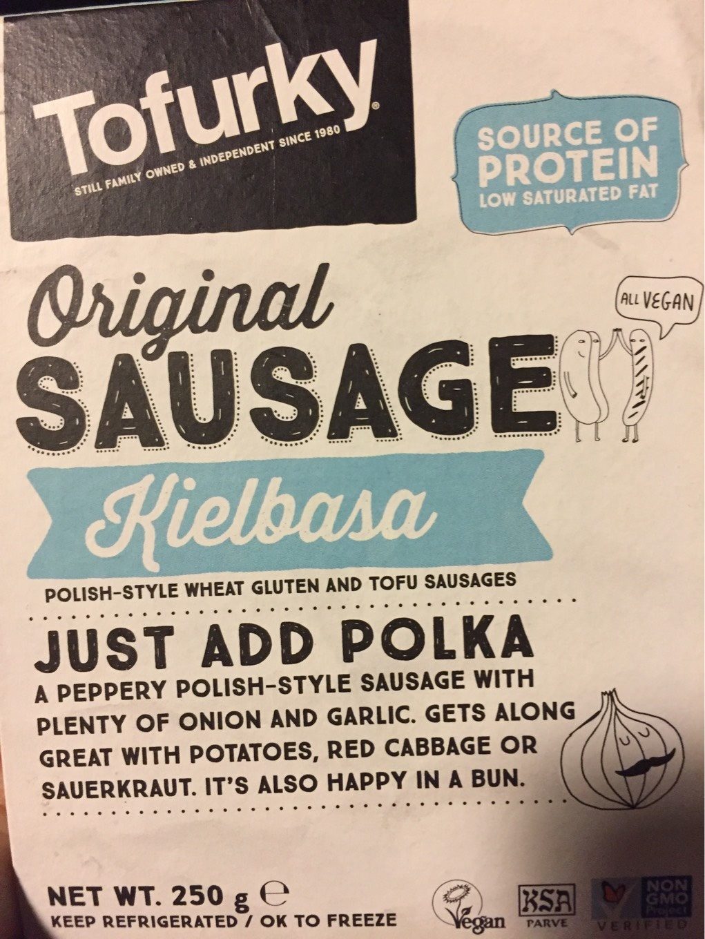Tofurky Kielbasa Polish Style Meatless Sausages - Produit - en