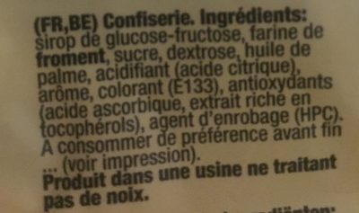 Lasso Raspberry - Ingredients - fr