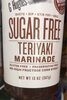 Sugar-free teriyaki marinade - Product