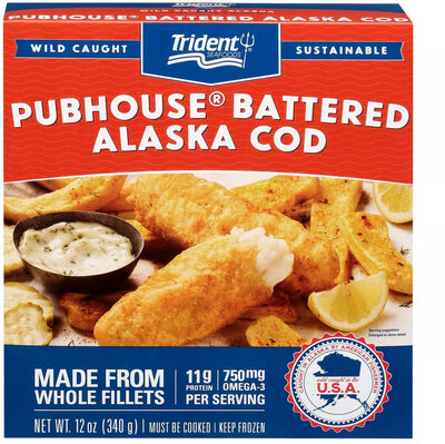 Calories in Trident Pubhouse Battered Alaskan Cod