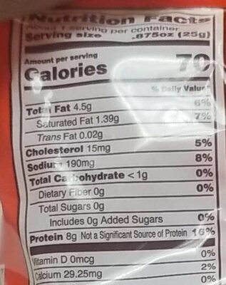 barbeque pork rinds - Nutrition facts