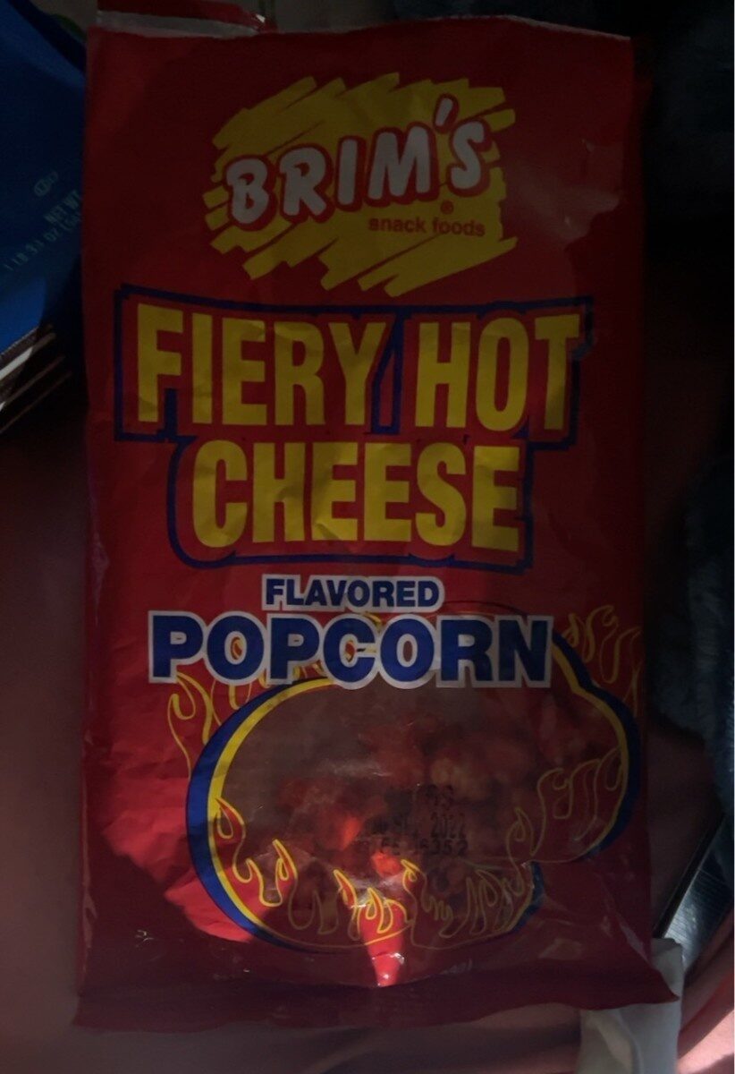 Fiery hot cheese flavored popcorn - Producto - en