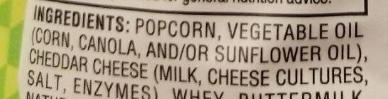 White Cheddar Popcorn - Ingredients