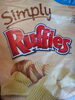 Ruffles Sea Salted Reduced Fat Potato Chips 8 Ounce Plastic Bag - Producto