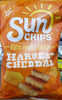 Sunchips Harvest Cheddar 100% Whole Grain Snacks 7 Ounce Plastic Bag - Product