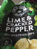 Lime & cracked pepper flavored potato chips, lime & cracked pepper - Product