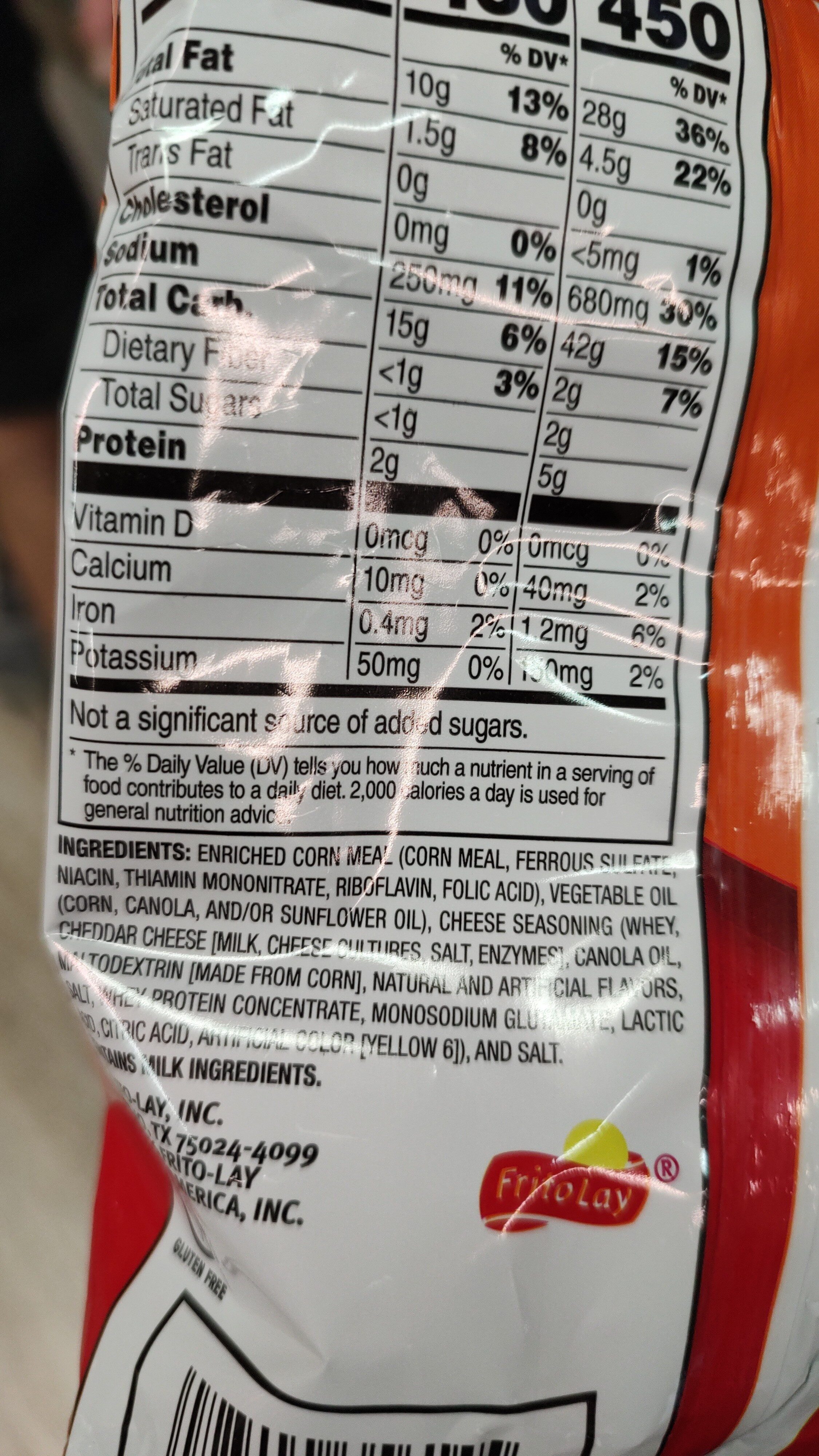 Cheetos Crunchy - Ingredients