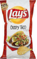 Frito-lay Company, CRISPY TACO FLAVORED POTATO CHIPS, CRISPY TACO, barcode: 0028400657952, has 4 potentially harmful, 2 questionable, and
    1 added sugar ingredients.