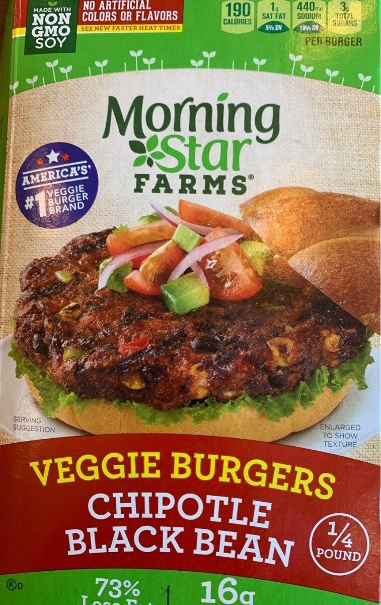 Morningstar Farms Veggie Burgers Spicy Black Bean 50.8oz - Product