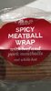 Spicy meatball wrap with beef and pork meatballs - Product