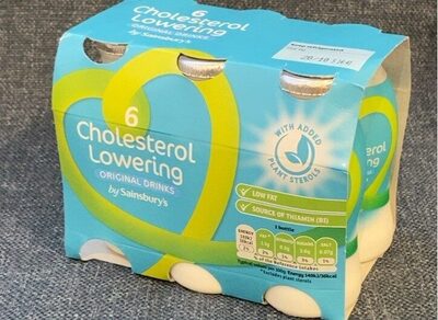 Calories in By Sainsbury'S 6 Cholesterol Lowering Original Drinks