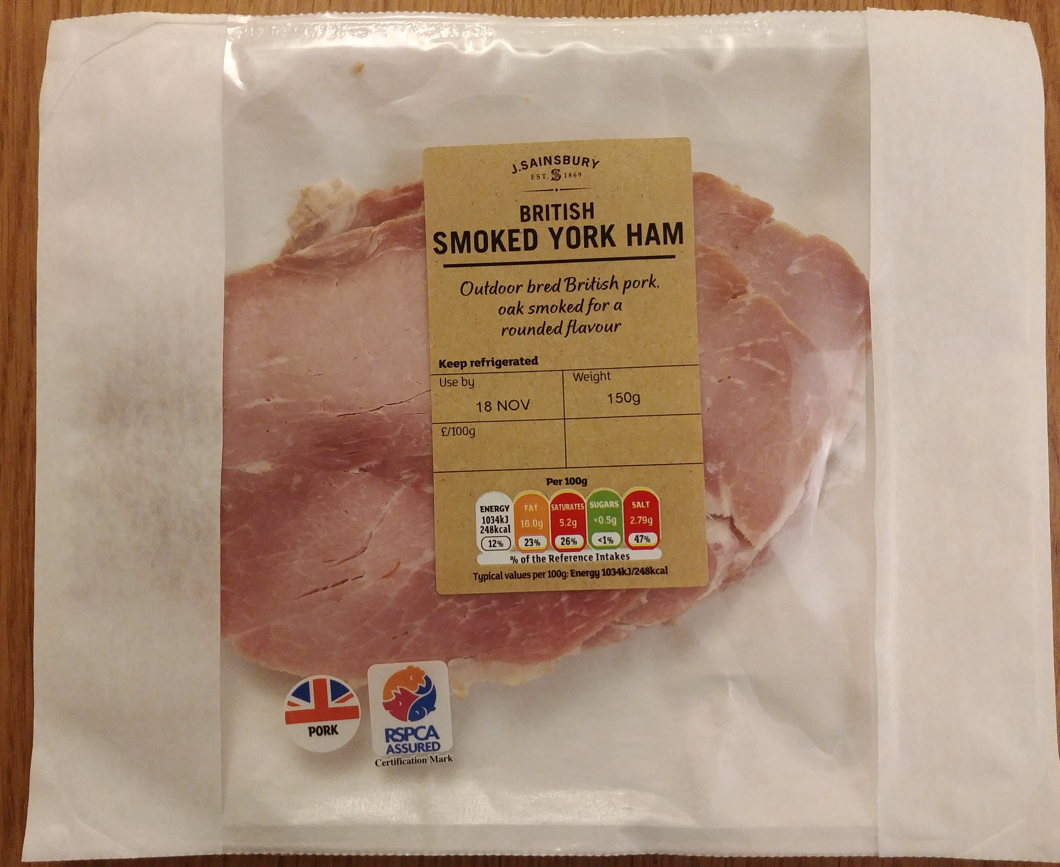 British Smoked York Ham - Product