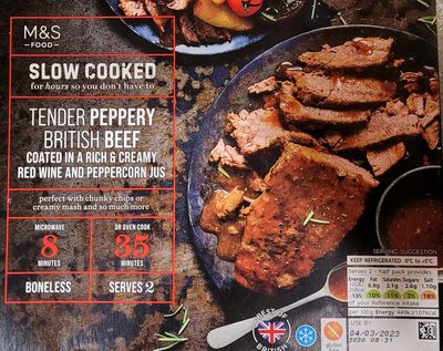Slow cooked tender peppery british beef - Product