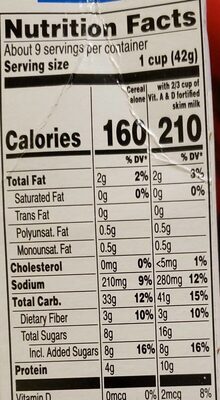 Life - Nutrition facts
