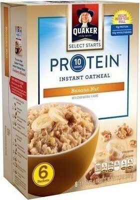 Instant oatmeal protein banana nut flavor count - Product