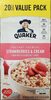 Instant Oatmeal Strawberries & Cream - Product