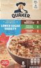 instant oatmeal lower sugar variety - Produit